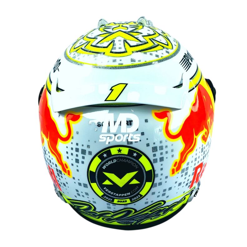 Casco Formula 1 Max Verstappen RedBull 2023 GP Las Vegas 1:2-3