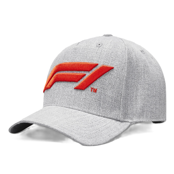 Gorro Oficial Formula 1 Logotipo Bordado F1 3d Gris-0