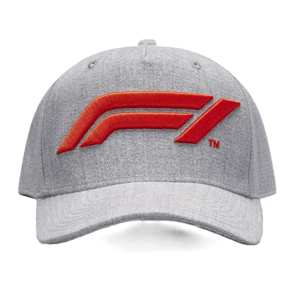 Gorro Oficial Formula 1 Logotipo Bordado F1 3d Gris-1