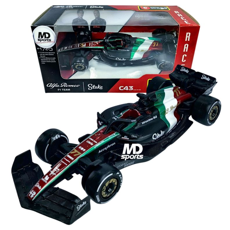 Auto F1 Alfa Romeo C43 Monza 2023 V. Bottas Caja Normal 1:43-0