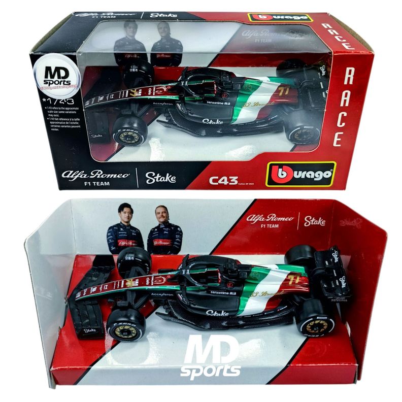 Auto F1 Alfa Romeo C43 Monza 2023 V. Bottas Caja Normal 1:43-1