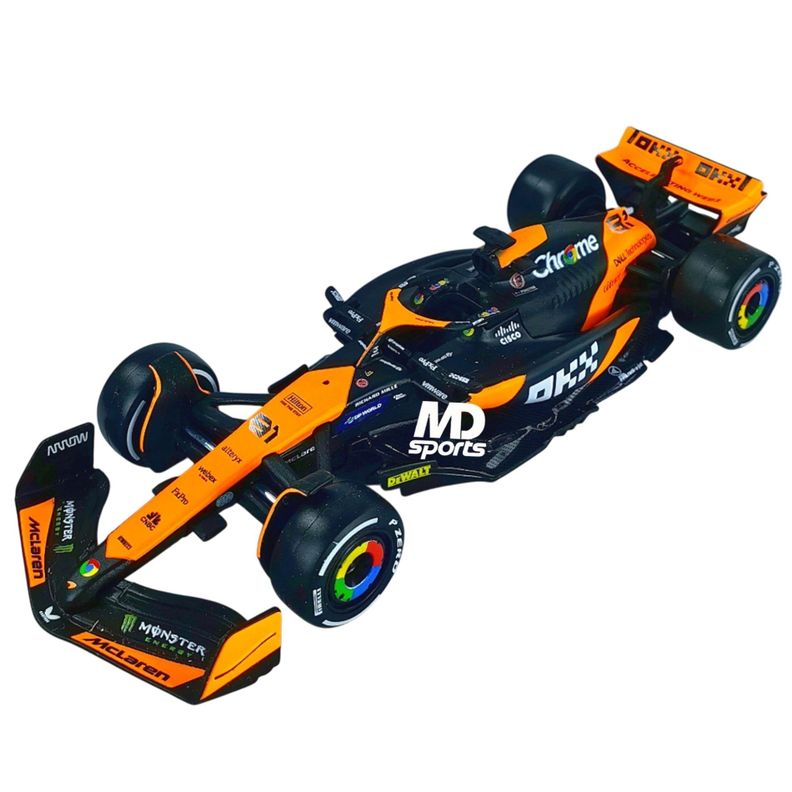 Auto F1 Mclaren MCL38 GP Miami 2024 81 Oscar Piastri Caja Normal Burago 1 43 Naranjo