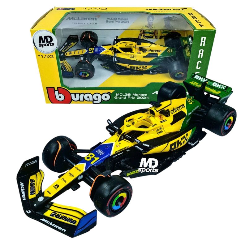 Auto F1 Mclaren Mcl38 Senna Livery 2024 #81 Piastri Escala 1:43-0