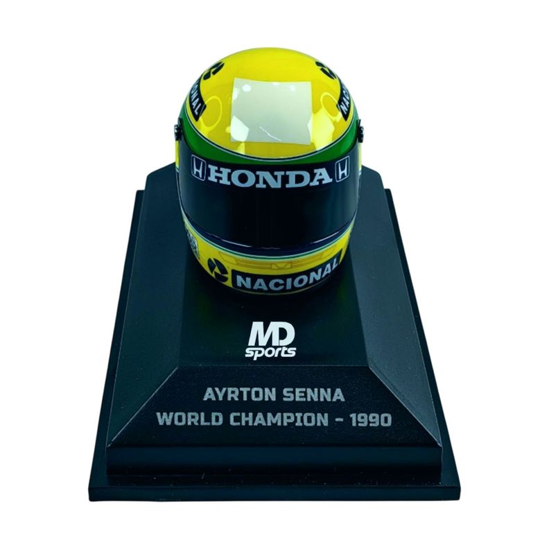 Casco Formula 1 Ayrton Senna 1990 Minichamps 1 8 Amarillo