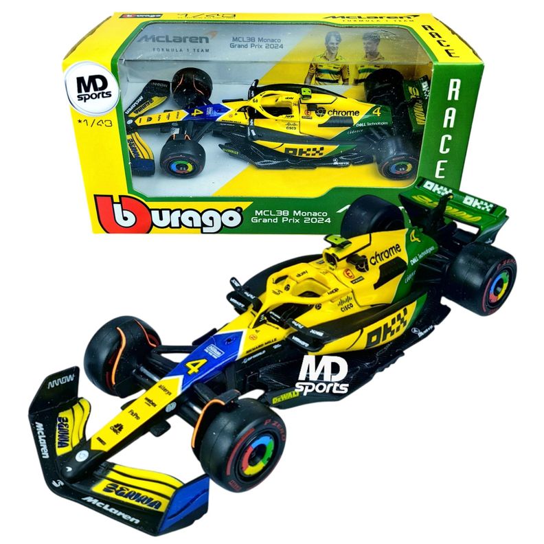 Auto F1 Mclaren Mcl38 Senna Livery 2024 #4 Norris Esc 1:43-0