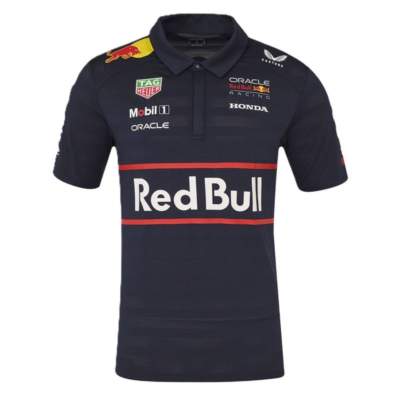 Polera Polo CASTORE Oficial Oracle RedBull Racing Team Set Up 2025-0