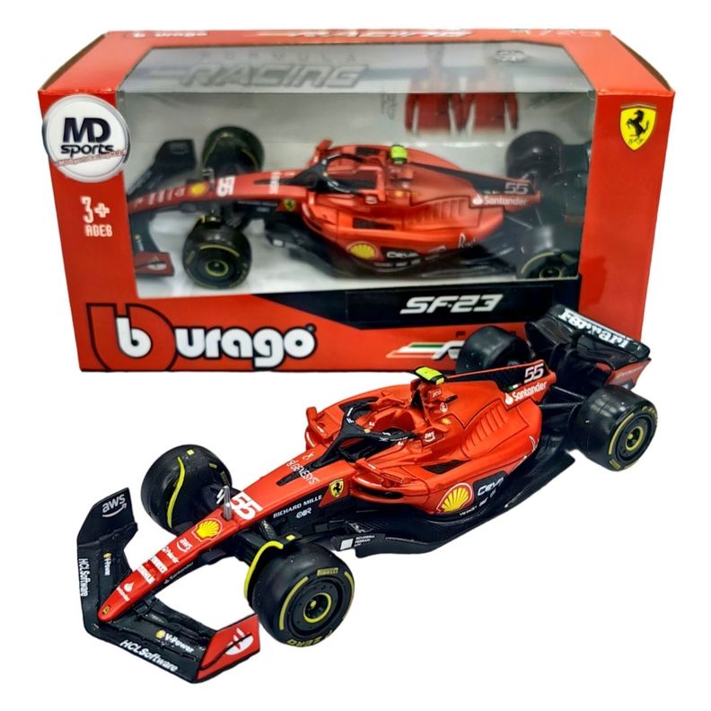 Auto F1 Ferrari SF-23 2023 #55 Carlos Sainz Caja Normal 1:43-0