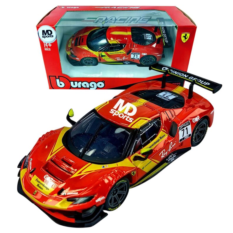Auto Ferrari 296 GT3 WEC 24H LeMans 2023 Caja Normal 1:43-0