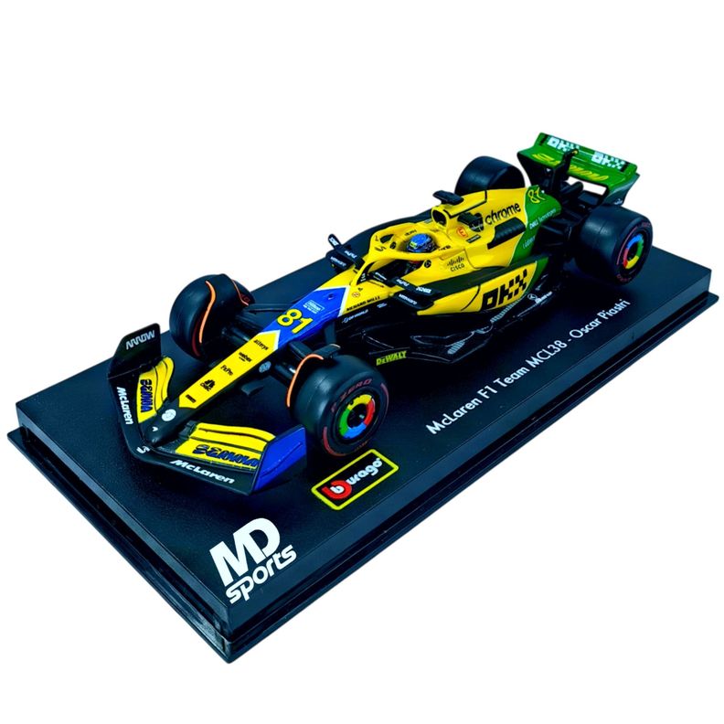 Auto F1 Mclaren MCL38 2024 Senna #81 Piastri Caja Acril 1:43-2