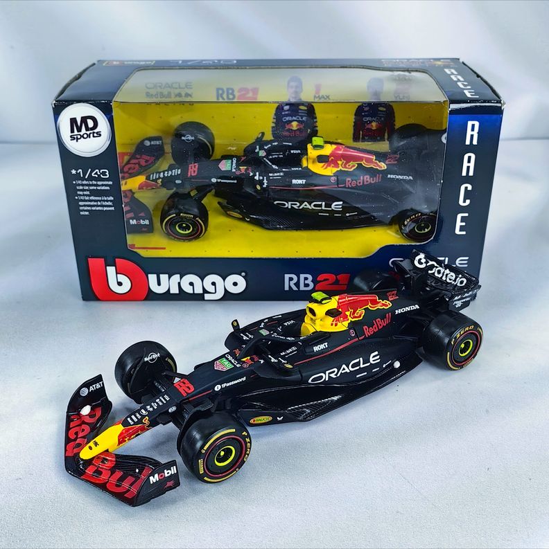 Auto F1 RedBull RB21 2025 22 Yuki Tsunoda Caja Normal Burago 1 43 Azul Marino