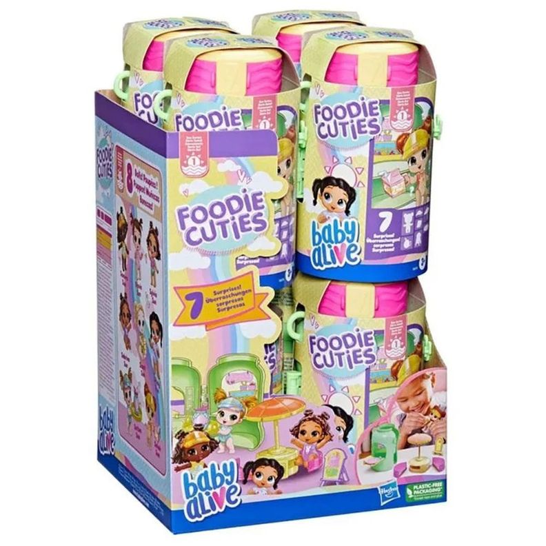 MUÑECA BABY ALIVE FOODIE CUTIES BIBERON SORPRESA-5