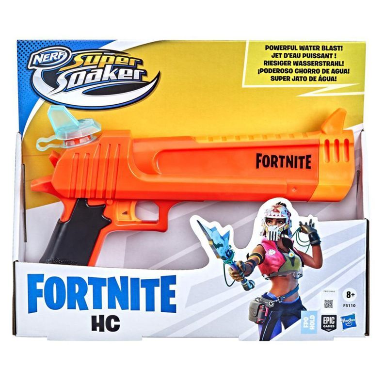 Nerf Super Soaker Fortnite Hc-e Pistola Blaster Lanza Agua-0
