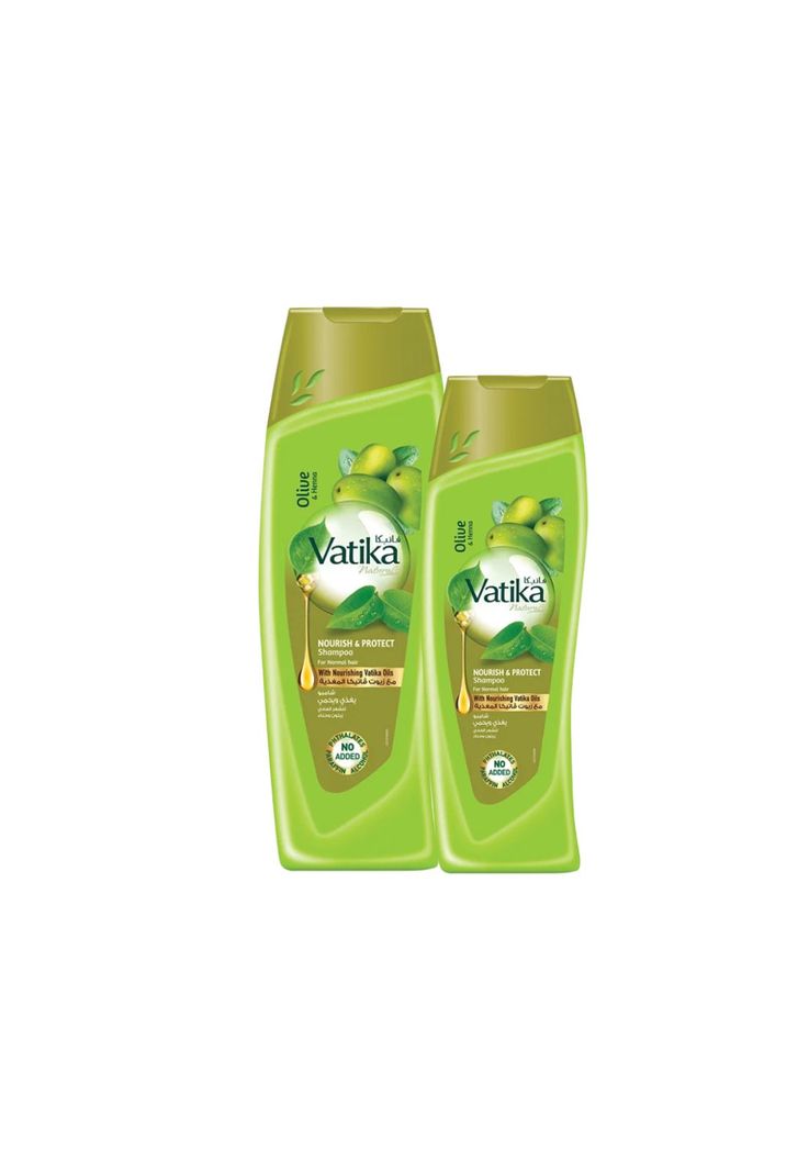 Pack Shampoo Vatika Oliva y Henna 400 ml + 200 ml-0