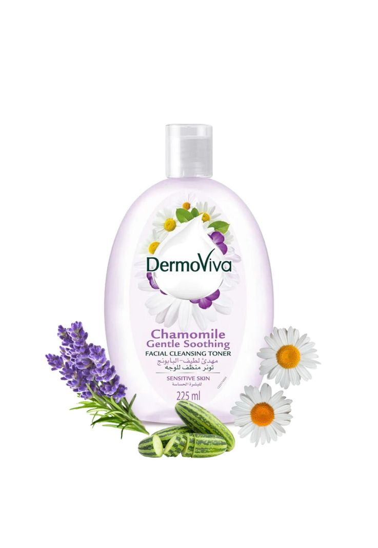DermoViva Tónico Limpiador Facial Lavanda & Manzanilla 225 ml-1