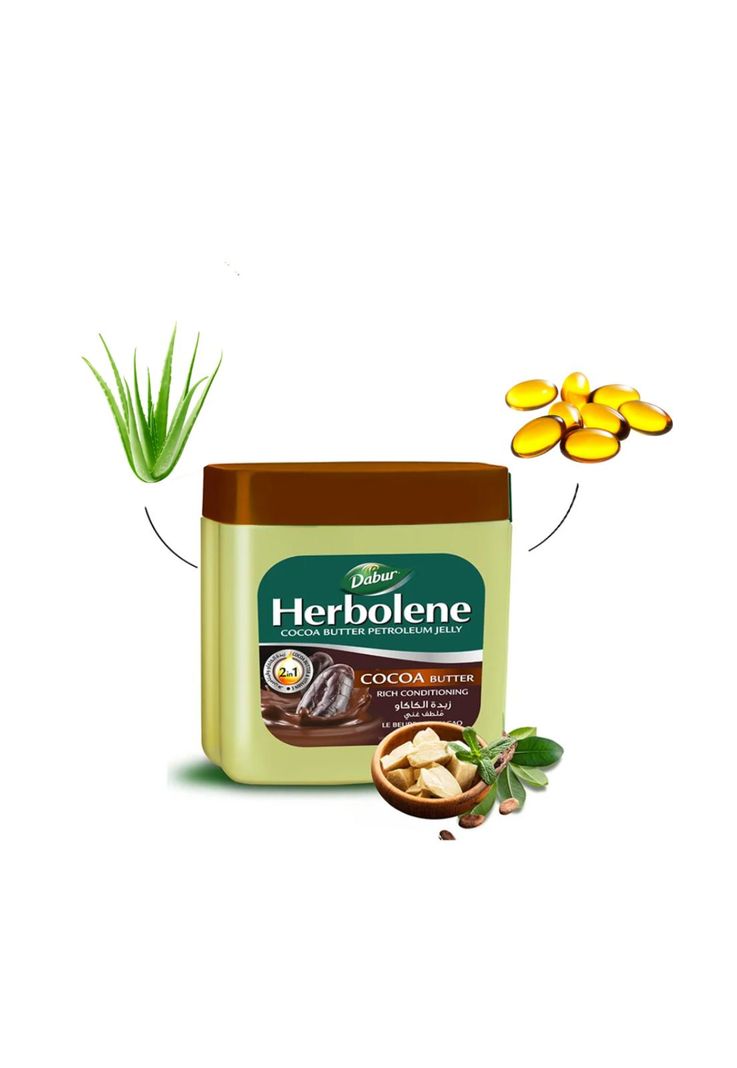 Herbolene - Vaselina 2 en 1 Manteca de Cocoa & Vitamina E 225 ml-1