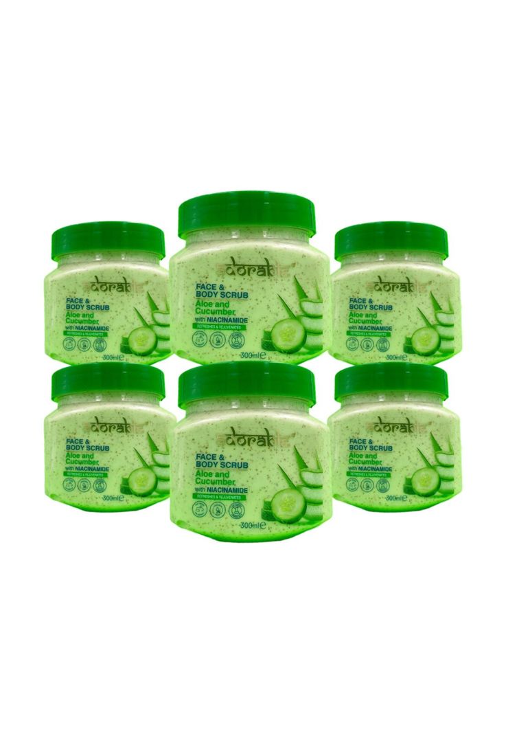 Pack Adorable 6 Exfoliante Aloe Vera-Cucumber & Vit B3 300ml-0