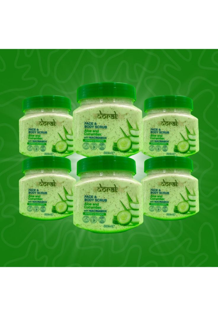 Pack Adorable 6 Exfoliante Aloe Vera-Cucumber & Vit B3 300ml-1