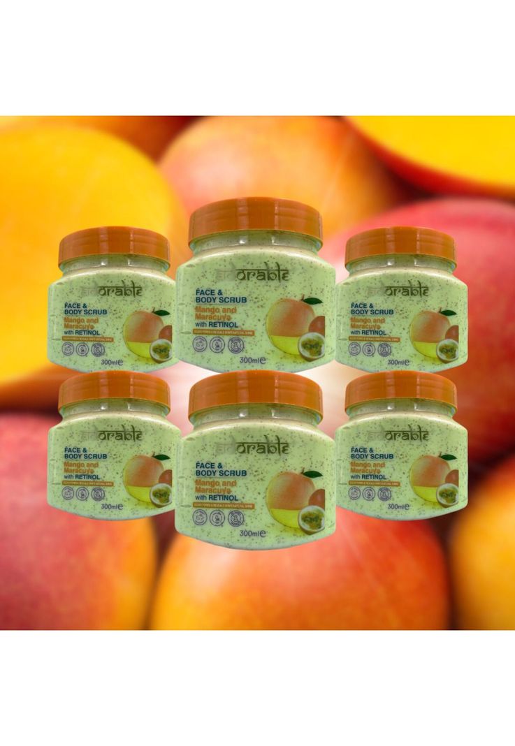 Pack Adorable 6 Exfoliantes Mango-Maracuya & Retinol 300 ml-1