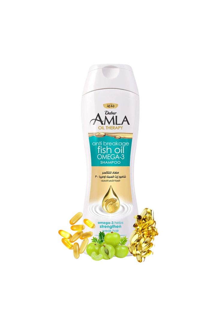 Dabur Amla Shampoo Fish Oil Omega 3 400 ml-1