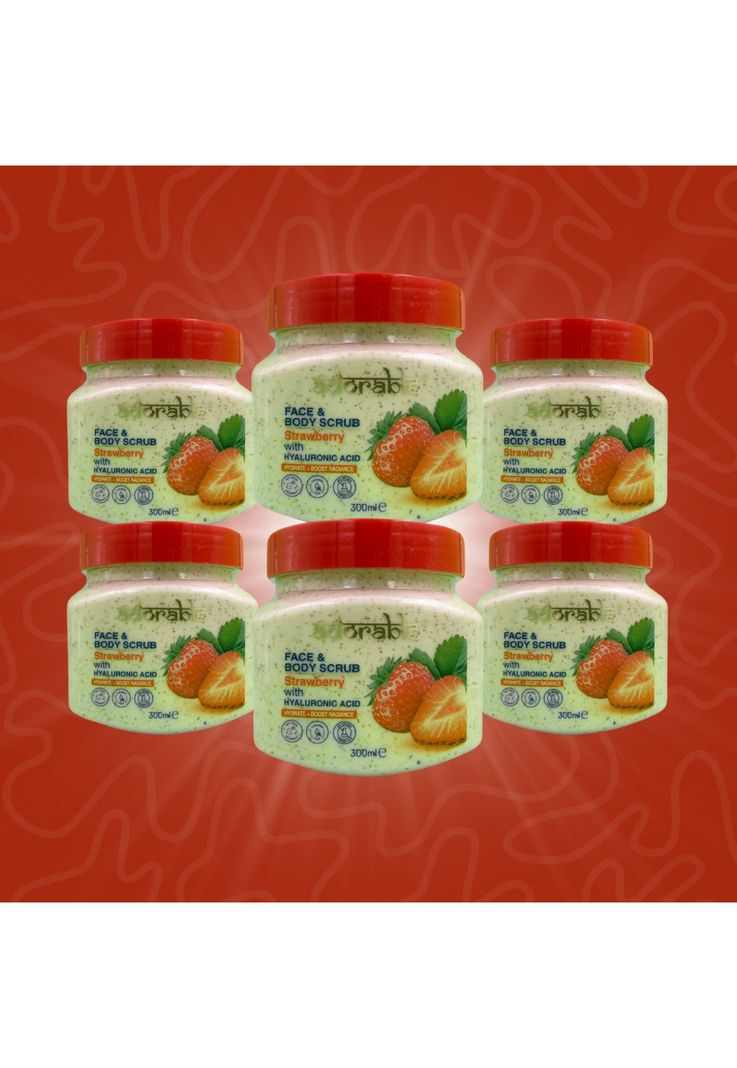 Pack Adorable 6 Exfoliantes Frutilla&Ácido Hialurónico 300ml-2