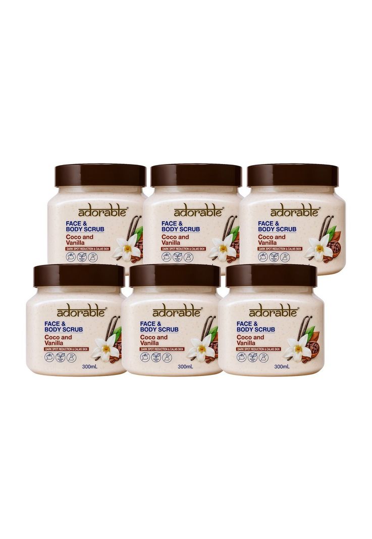 Pack Adorable 6 Exfoliantes Coco-Vainilla 300 ml