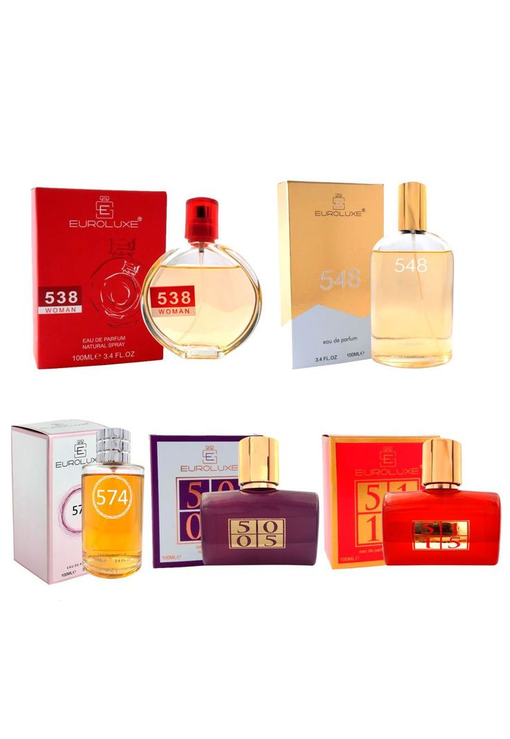 Pack 5x4 Euroluxe EDP 100 ml Mujer II Transparente