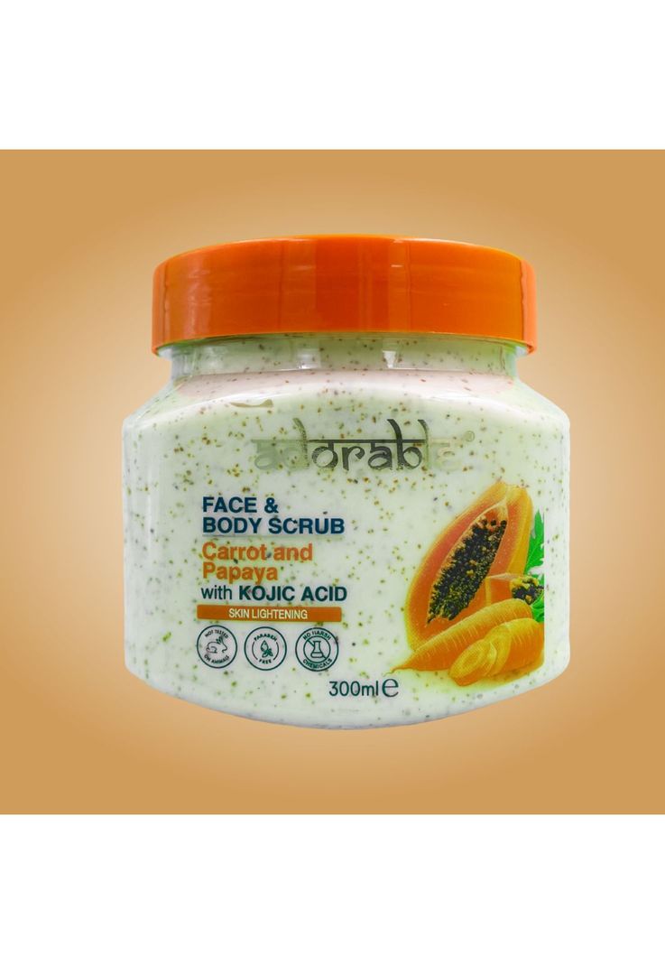 Adorable Exfoliante Zanahoria-Papaya & Ácido Kójico 300 ml-1