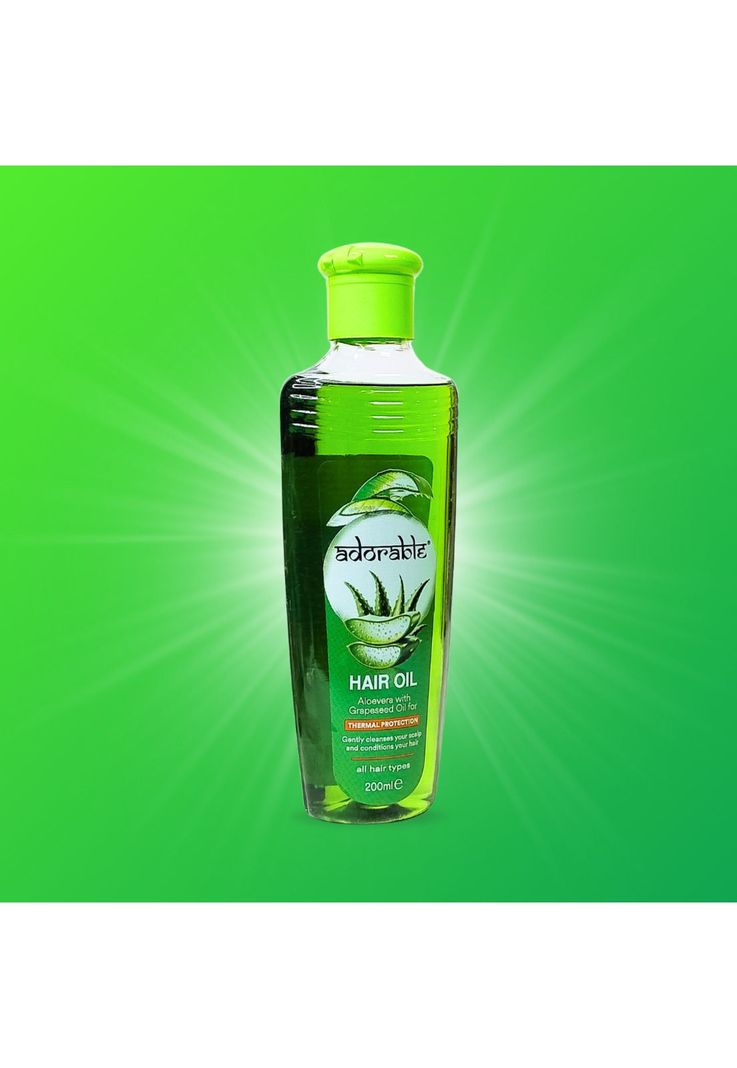 Adorable Aceite Capilar Áloe Vera & Prot. Térmica 200 ml-2