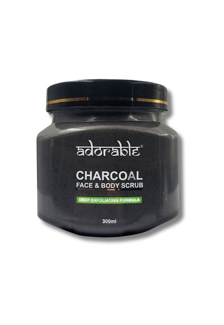 Adorable Exfoliante Cuerpo y rostro Carbón 300 ml-0