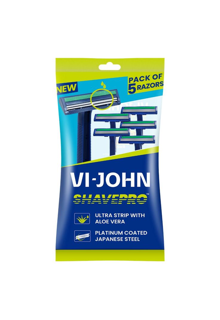 Maquina de Afeitar Desechable Aloe Vera X 5 Doble Hojilla Azul