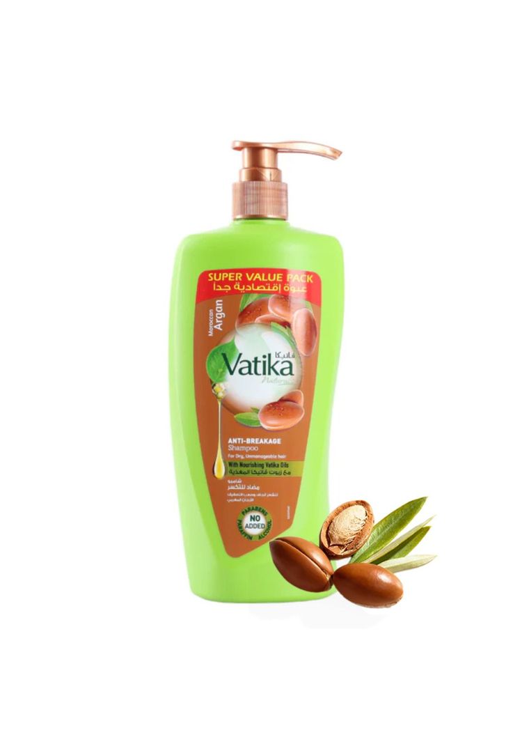 Shampoo Vatika Argan 600 ml Verde Olivo