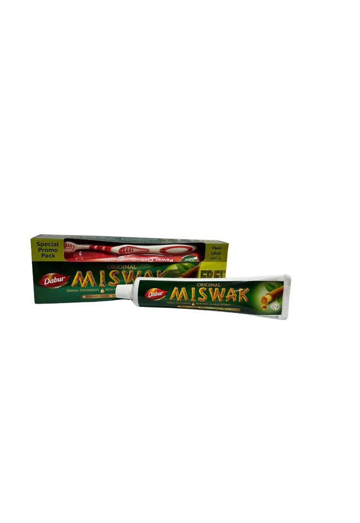 Dabur Miswak Herbal Pasta Dental 190 gr + Cepillo-1