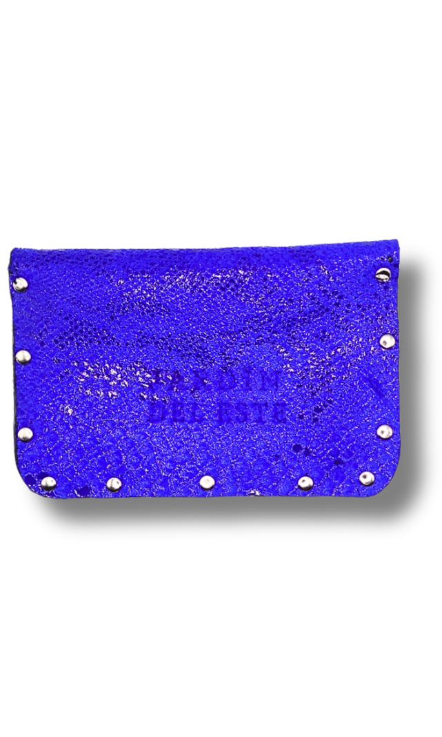 Tarjetero de cuero Azul furia-3
