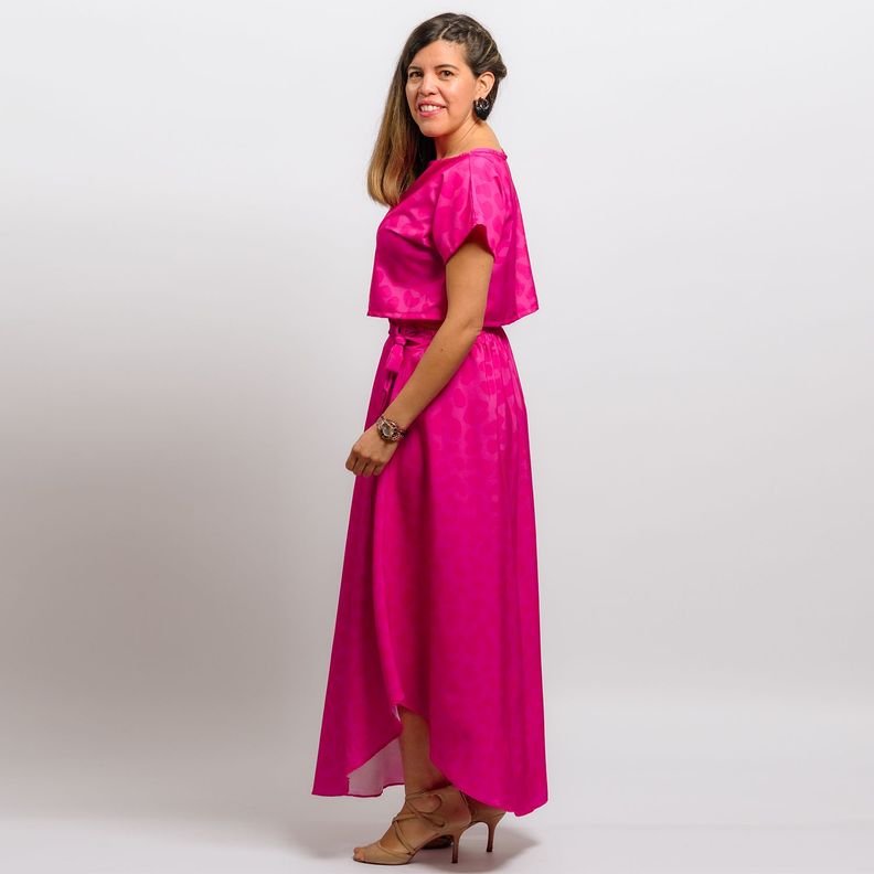 Conjunto Fucsia Poliester-1