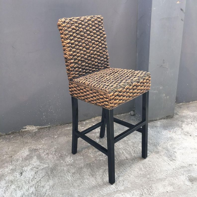Silla Taburete de Bar Rattan Natural Larisa-3