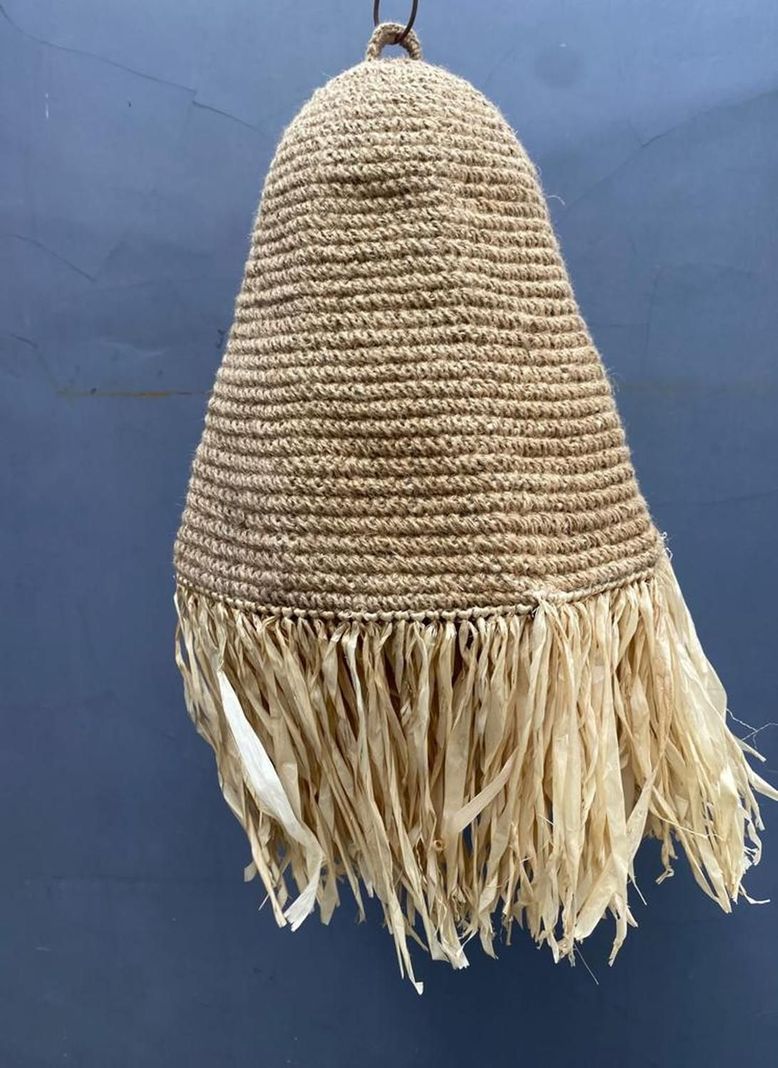 Lampara Pantalla en Rattan Natural-1