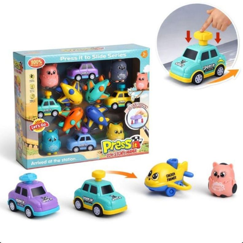 Set Nino Transportes 12 Pcs Azul