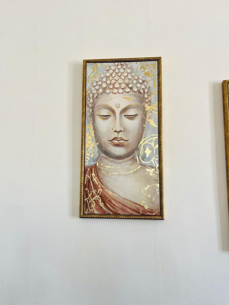 Cuadro Buda Face Dorado-0