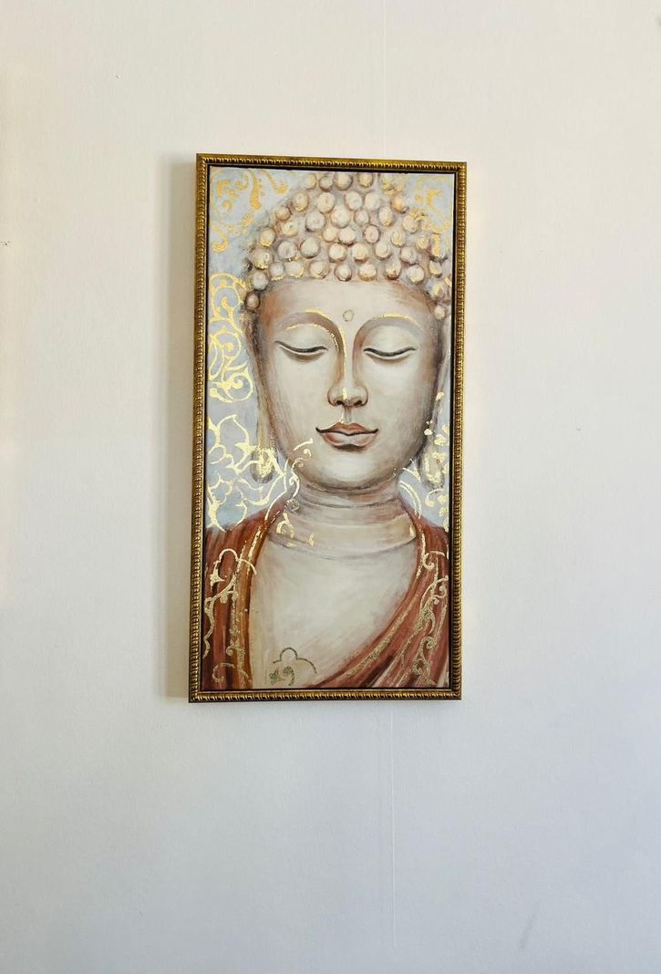 Cuadro Buda Face Dorado-2