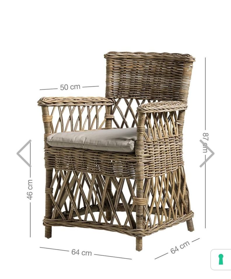 Sitial de Comedor Paris en Rattan Natural-5