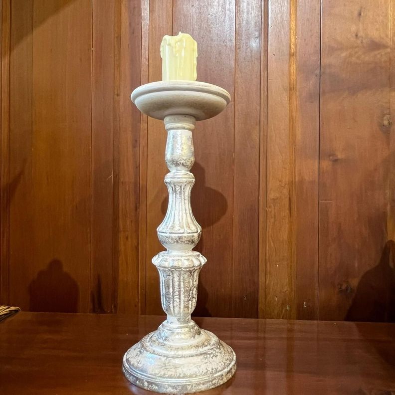 Candelabro Diseño Pilar de Madera-2