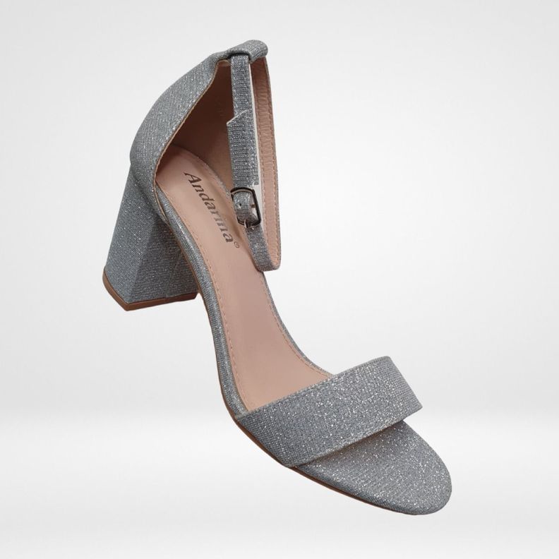 Sandalia Fiesta Plata Brillos Taco 7 cm-0