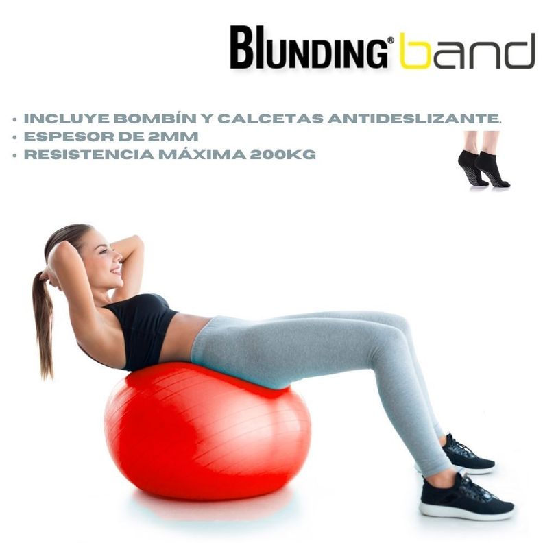 Balon De Ejercicio Con Bombin 75 Cm-Blunding-0