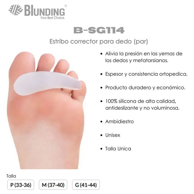 Estribo Corrector Para Dedo Mediano (Par)-Blunding-1