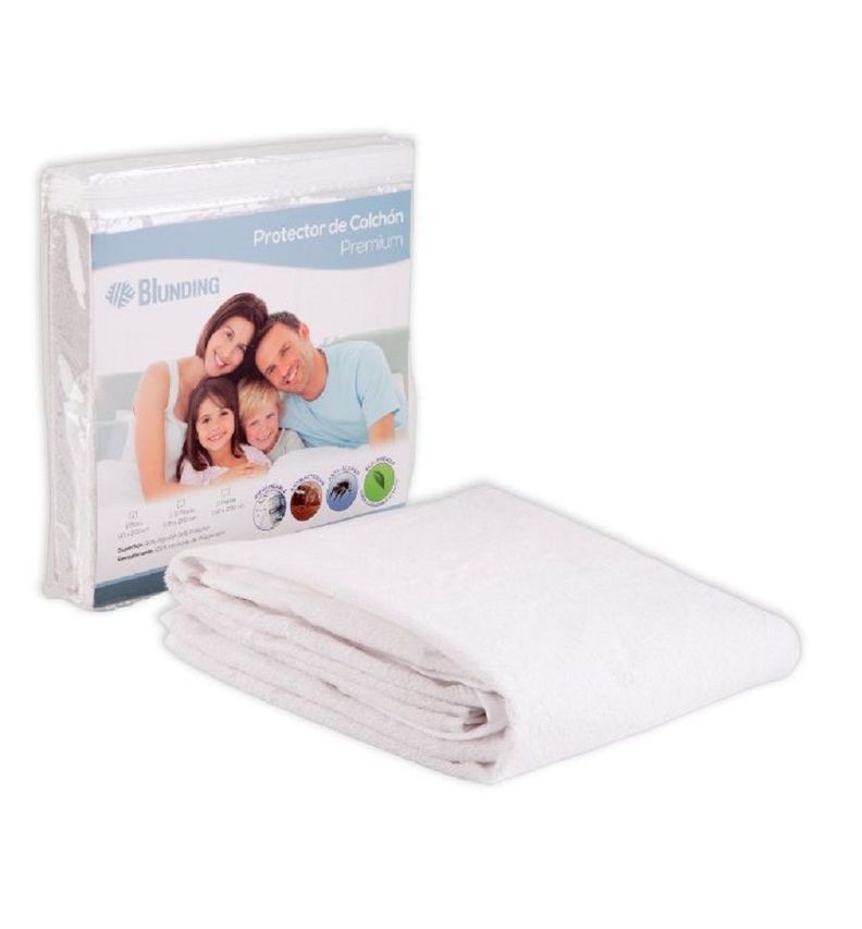 Protector De Colchon Film Pu 90 x 200 cm-Blunding Blanco