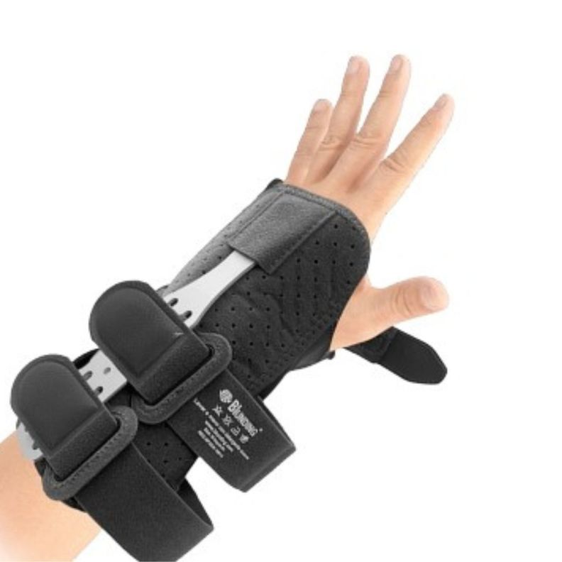 Ortesis de muneca con ferula palmar-dorsal Derecha Talla S-Blunding Gris