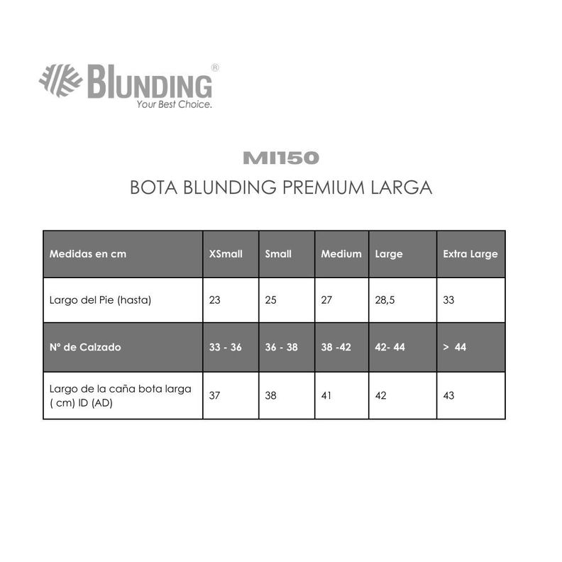 Bota inmovilizadora Premium Larga Talla S- Blunding-2