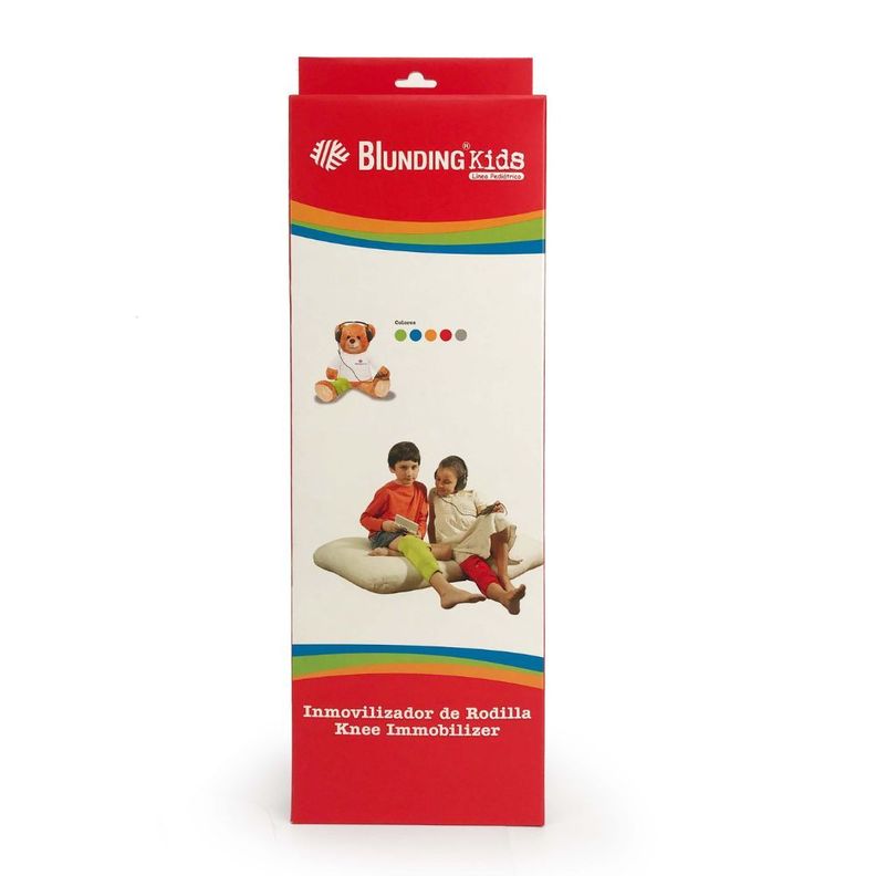 Inmovilizador De Rodilla Rojo 8-10-Blunding-1