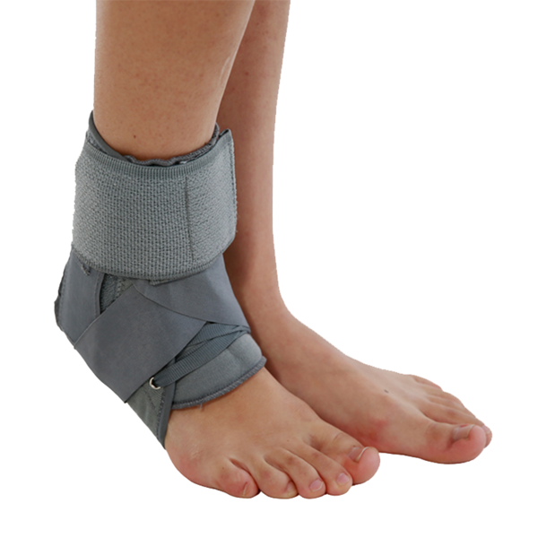 Tobillera, tobillo estabilizadora ortopedica con barras Laterales Talla S - Blunding Gris