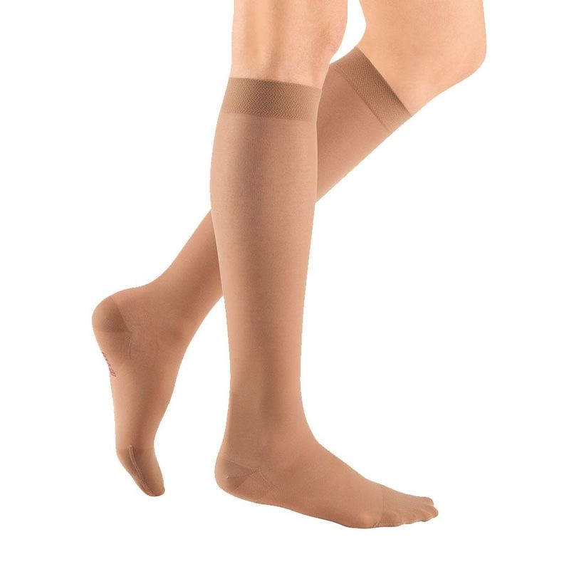 Calcetines de compresión Sheer&Soft Clase 2(20/30mmHg)Beige Talla IV Cl Toe-Medi-0